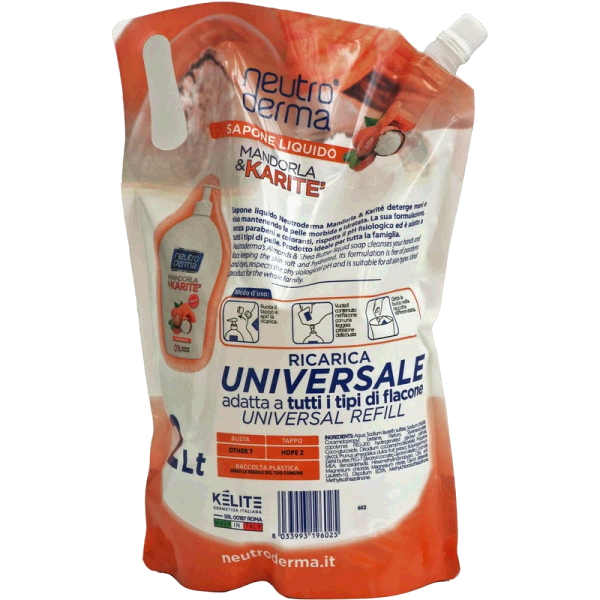NEUTRO DERMA SAPONE LIQ.RICARICA 2000ML MANDORLA E KARITE'