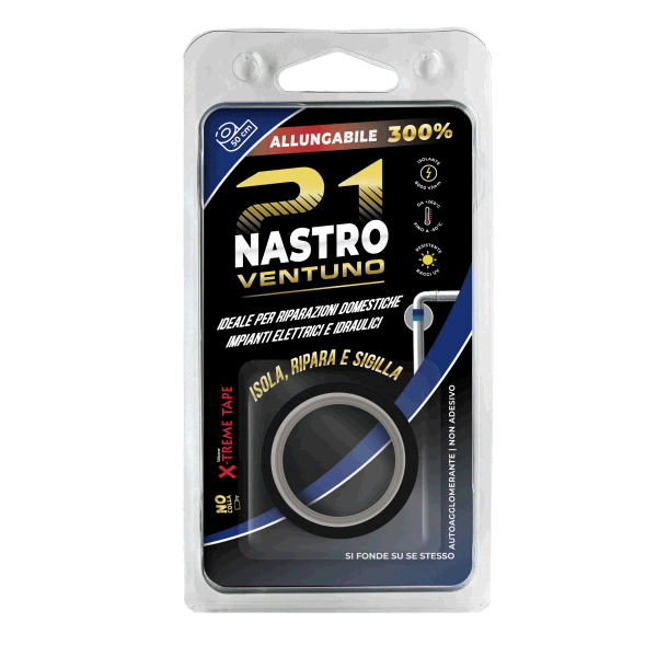 NASTRO 21 AUTOAGGLOMERANTE NERO MT.0,50