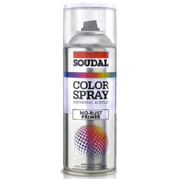 SPRAY FONDO ANTIRUGGINE SOUDAL ML.400 GRIGIO