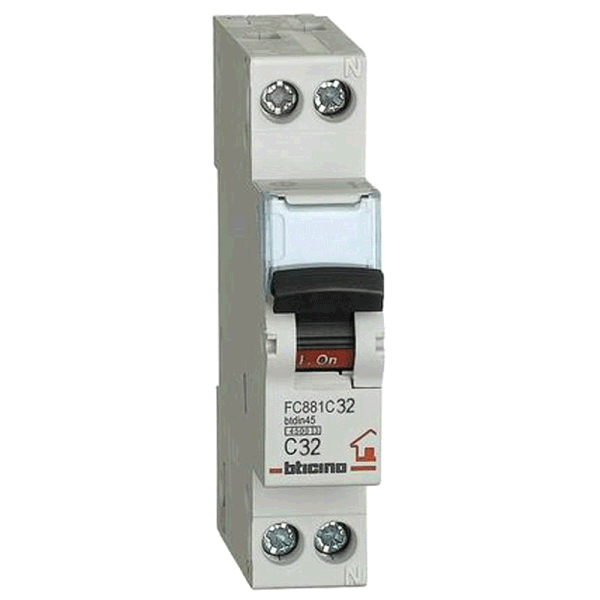 INTERRUTTORE MAGNETOTERMICO 32A BTICINO BIP 1MOD