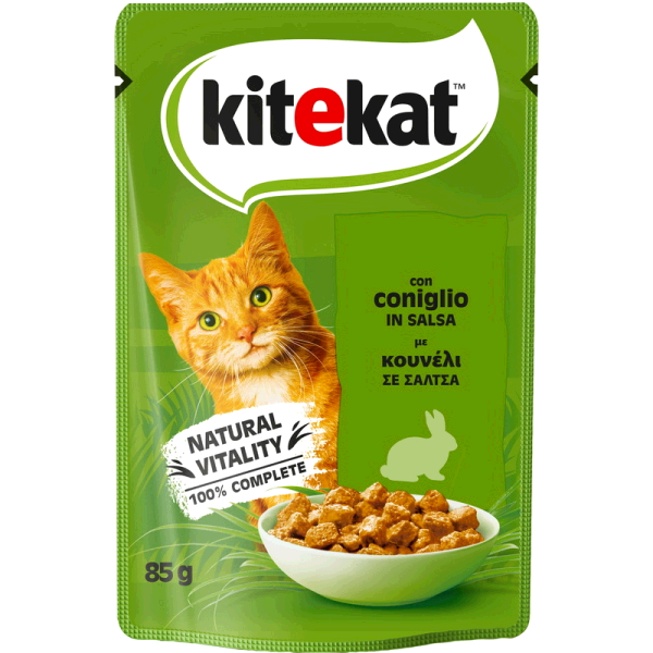 KITEKAT BOCCONCINI IN SALSA GR.85 CONIGLIO