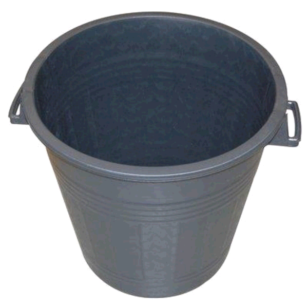 BIDONE NERO LT.120 CON COPERCHIO