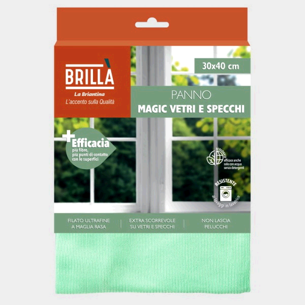 PANNO BRILLA MAGIC 30X40 VETRI E SPECCHI 