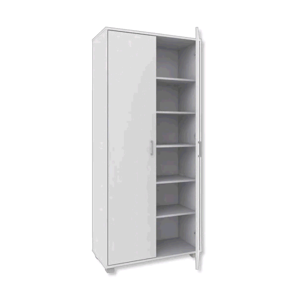 ARMADIO TUTTOPIANI 75x35xH170 BIANCO ALPES