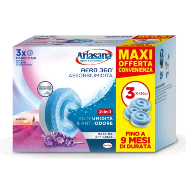 ARIASANA RICARICA AERO360 MAXI 3 X 450GR. LAVANDA