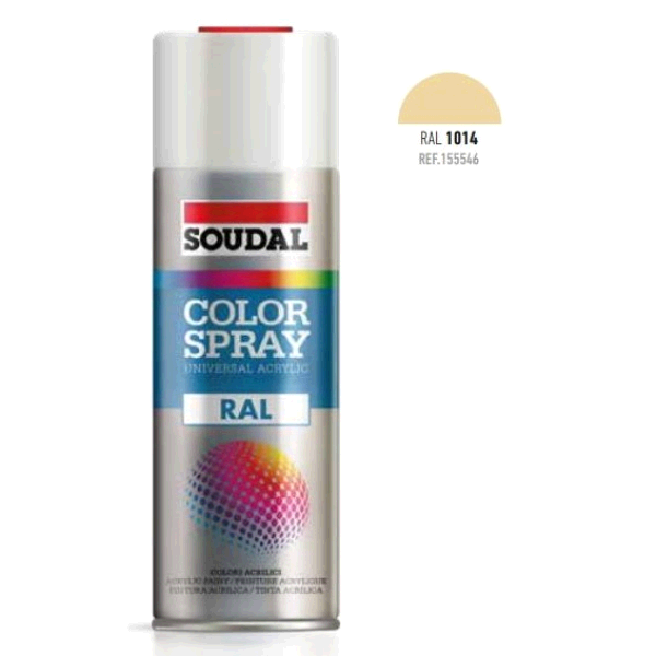 SPRAY SMALTO ACRILICO SOUDAL ML.400 AVORIO RAL 1014