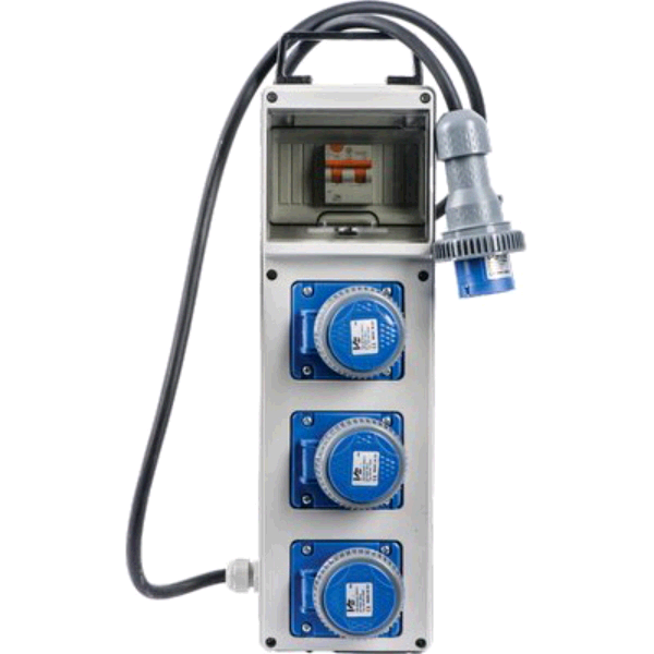 QUADRO ELETTRICO CANTIERE VB CON 3 PRESE