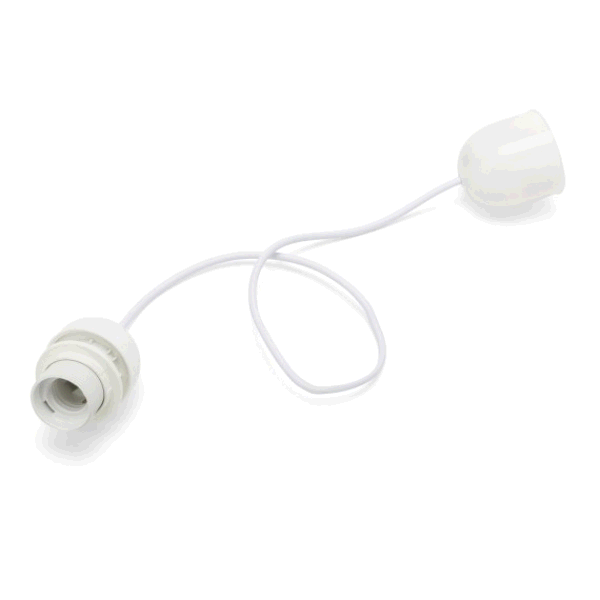CAVO LAMPADARIO E27 BIANCO