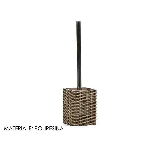 SCOPINO WC POLIRESINA INTRECCIO TORTORA